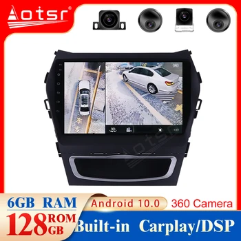 شراءلشركة هيونداي IX45 سانتا في 2014-2018 راديو GPS الملاحة لاعب PX6 128G Android10 مشغل أسطوانات للسيارة ستيريو الوسائط المتعددة مسجل رئيس وحدة