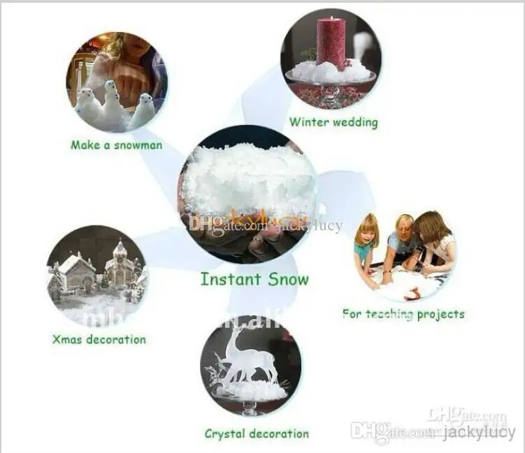 Hot selling Magic Prop DIY Instant Artificial Snow Powder Simulation Fake Snow for Party Christmas Decoration