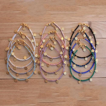 

2020 summer new simple fashion necklace women multi-color crystal beads art design jewelry handmade adjustable man collar
