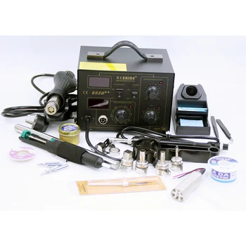 Buy SAIKE 852D++ 2 In 1 SMD Rework Station Hot Air Gun Soldering Station Desoldering Station Heat Gun BGA 220V 110V