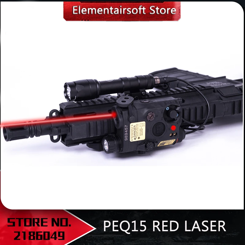 

NEW-Element Tactical Airsoft Flashlight PEQ15 Red Laser LA-5C UHP LED IR Laser LA5 softair tactical peq light Strobe