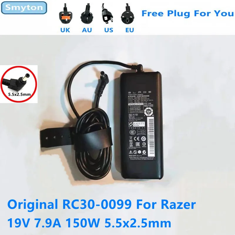 Оригинальное зарядное устройство 150 Вт для ноутбука Razer 19 в 2013 А | Компьютеры и