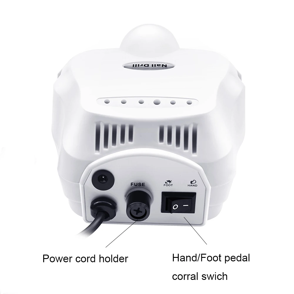 Preise Verbesserte version von Nagel Bohrer Maschine 20W 35000RPM Pro Maniküre Maschine Maniküre Pediküre Kit Elektrische Datei Nail art werkzeug