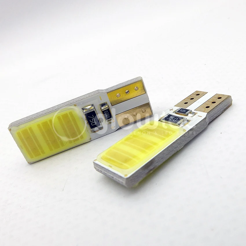 1 шт. мощсветодиодный Светодиодная лампа T10 W5W COB W16W Canbus|Сигнальная лампа| |