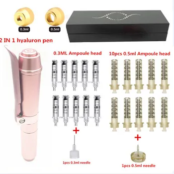 

2020 High Pressure 0.5ML Hyaluron Pen High density metal For Anti Wrinkle Lifting Lip hyaluron gun atomizer Lip injection pen
