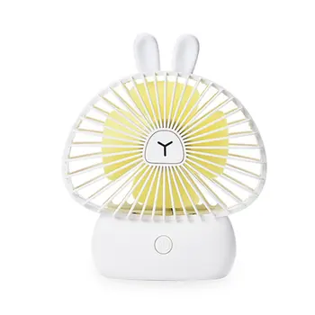 

Cartoon Mushroom Small Shell Small Fan USB Charging With Atmosphere Lights Small Fan Portable Outdoor Large Wind Handheld Fan