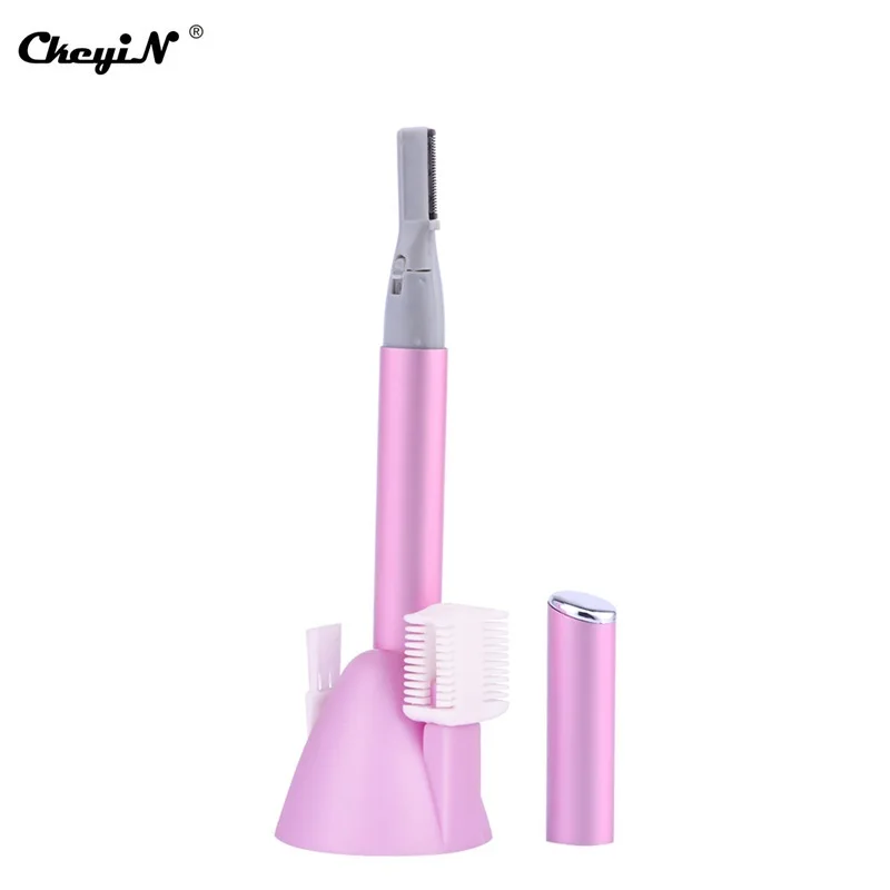 only eyebrow trimmer Портативная Женская бритва мини женский эпилятор для тела удаление волос на лице+ Электрический с крышкой формирующий триммер для женщин бритвенная шерстяная бритва - Цвет: only eyebrow trimmer