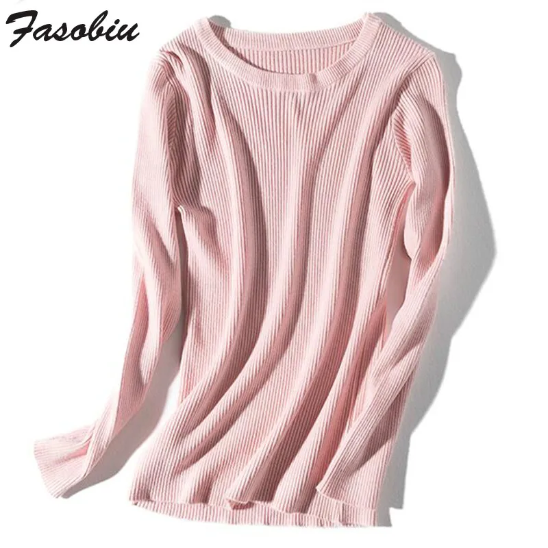 

2019 Women Sweaters And Pullovers Autumn Winter Long Sleeve Pull Femme Solid Pullover Female Casual Knitted Sweater women
