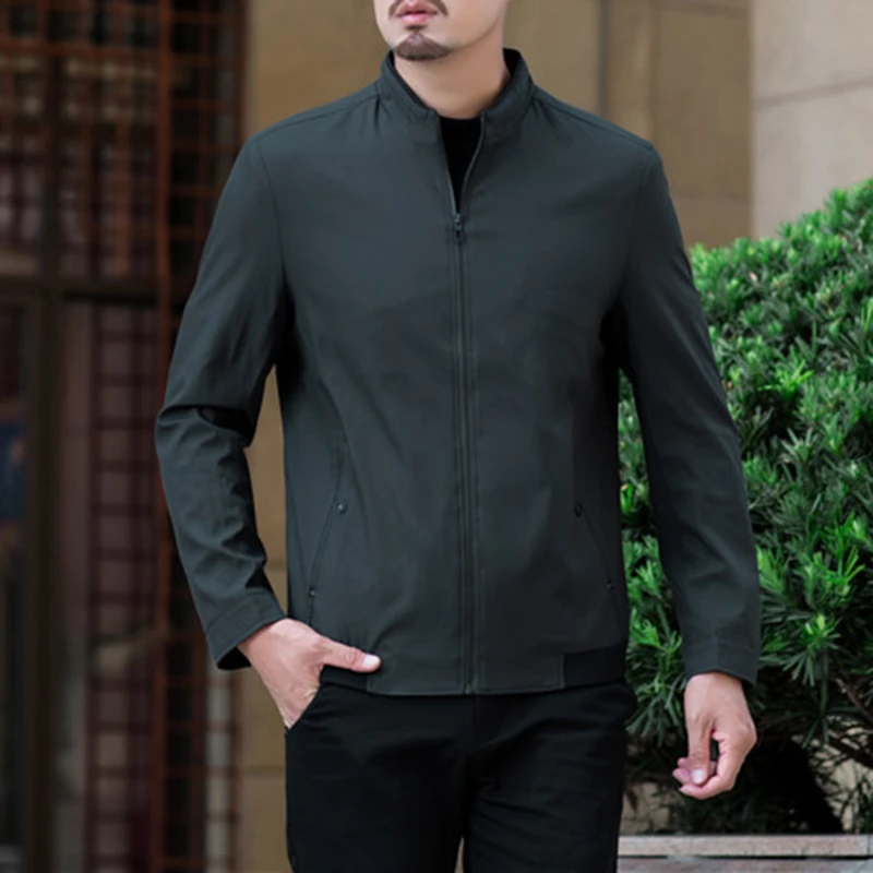 Chaquetas de gran XXL XXXL para hombre, abrigos de sólido cremallera, chaqueta para hombre, ropa de marca|Chaquetas| - AliExpress