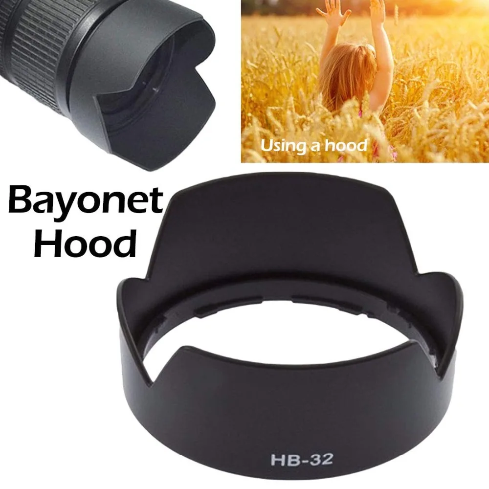HB32 бленда Кепки чистящая ручка воздуходувка для Nikon 18-140 18-135 18-105 18-70 объектив D7500 D7200 D5600 D5500 D3500 D850 D750