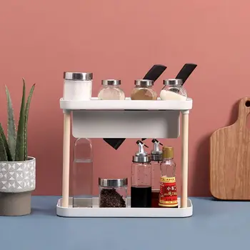 

Desktop Multifunction Seasoning Storage Spice Rack for Kitchen Worktop Simple 53CB