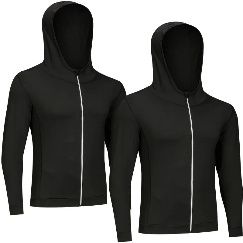 

Sports Clothing Hoodie MEN'S Cardigan Coat Spring And Autumn Hooded Fitness Tops Casual Men'S Wear Running Long Sleeve
