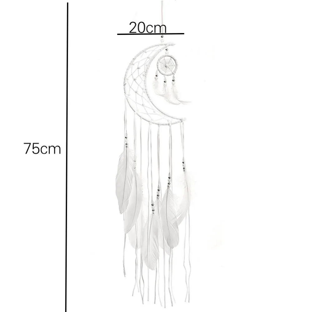 Мини-скандинавский Ловец снов, луна ручной работы, украшение для дома, украшение для комнаты, украшение для детской комнаты, Habitacion