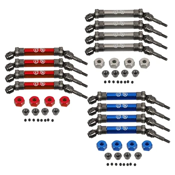 

2Pcs Front and 2Pcs Rear Drive Shaft Accessory Is Suitable for Traxxas Slash 4X4 1/10 RC Truck