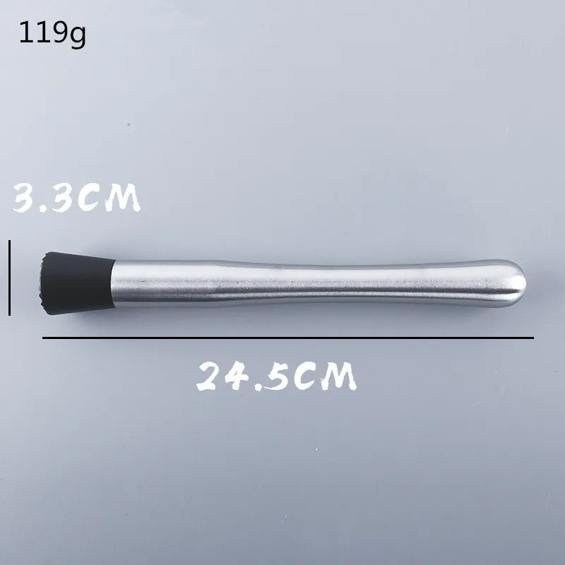 Stainless Steel Crushed Ice Hammer Multifunctional Popsicle Sticks Cocktail Swizzle Stick Fruit Lemon Muddle Pestle Bar Tools bar tools