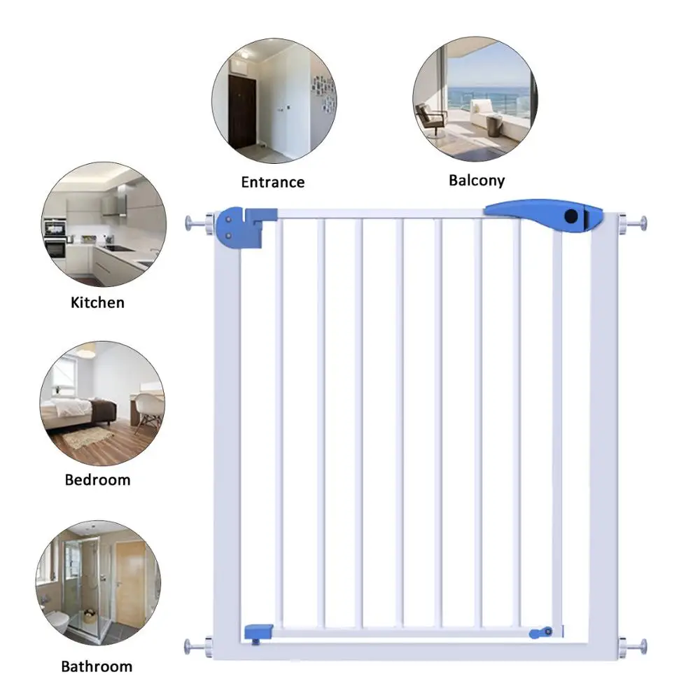 Детские ворота безопасности Защита детей забор столб барьер Лестницы ворота Pet изоляции фиксированная пластина защиты Детская безопасность