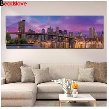 

diamond painting stitch cross diamond embroidery Eurographics New York Bridge full drill mosaic rhinestone pictures large decor