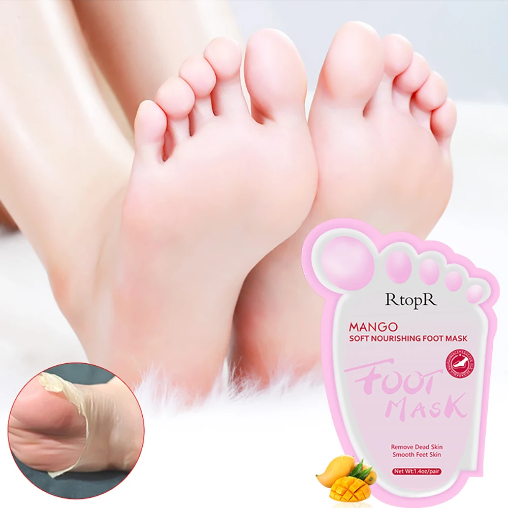 

Mango Soft Nourlshing Foot Mask Moisturizing Anti-drying Remove Dead Skin Calluses Smooth Foot Skin Care Exfoliating Scrub Socks