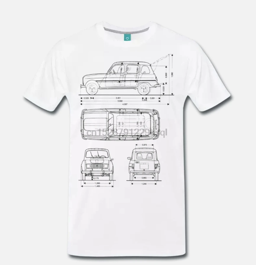 Футболка Авто DEPOCA RENAULT 4 T4 Винтаж ANNI 70 1 S-M-L-XL-2XL-3XL | Мужская одежда