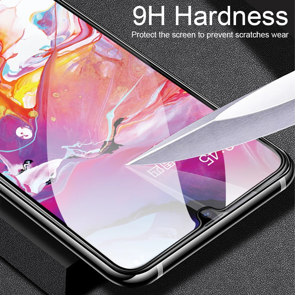 9D изогнутое закаленное Высокопрочное Стекло на samsung Galaxy A70 A50 A40 Экран протектор