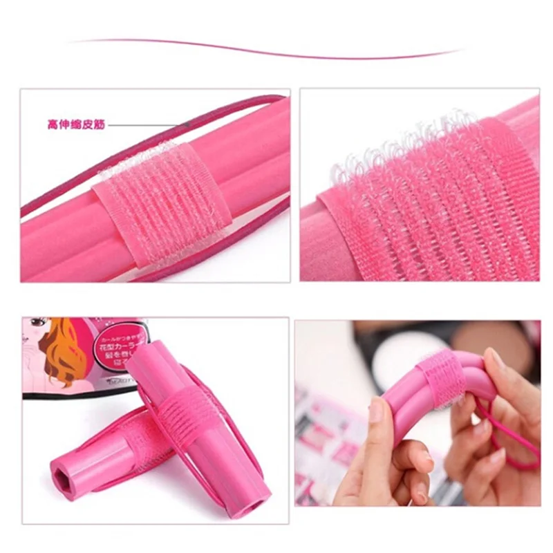 6pcs Magic Foam Sponge Hair Curling Iron DIY Wavy Hair Tools
