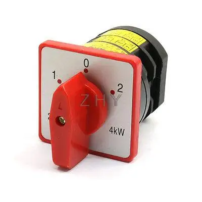 4KW 20A AC380V Винтовые клеммы 3 позиции 4PDT кулачковый переключатель