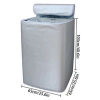 Washer/Dryer Cover for Washing Machine Waterproof, Dustproof, Sun-Proof, Suitable for Most Washers/Dryers S28 21 Dropship 4