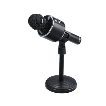 

Flexible Desktop Microphone Stand Foldable Bracket Accessory Adjustable Mic Clamp Clip Holder Mount Black For Table Karaoke