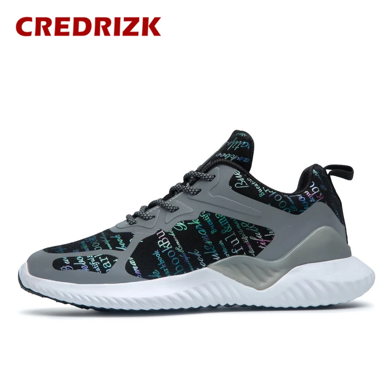 CREDRIZK/Большие размеры 36-47, мужские кроссовки, дышащая замшевая спортивная обувь для мужчин светильник, спортивная обувь для мужчин, мужская обувь для ходьбы, спортивная обувь - Цвет: Green