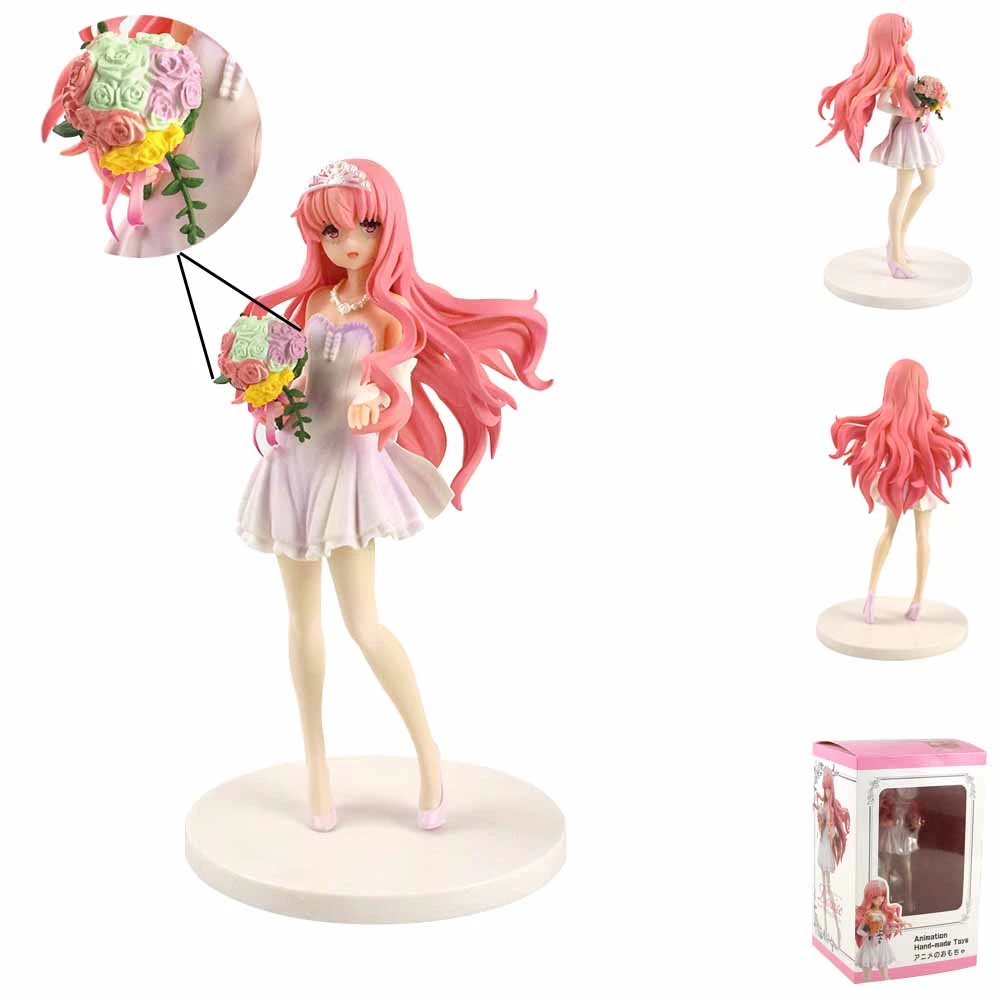 22 センチメートルアニメゼロ使い魔フィギュア玩具ルイーズ デ ラ Valliere ウェディングドレス Ver アクションフィギュア Pvc モデルのおもちゃ Aliexpress