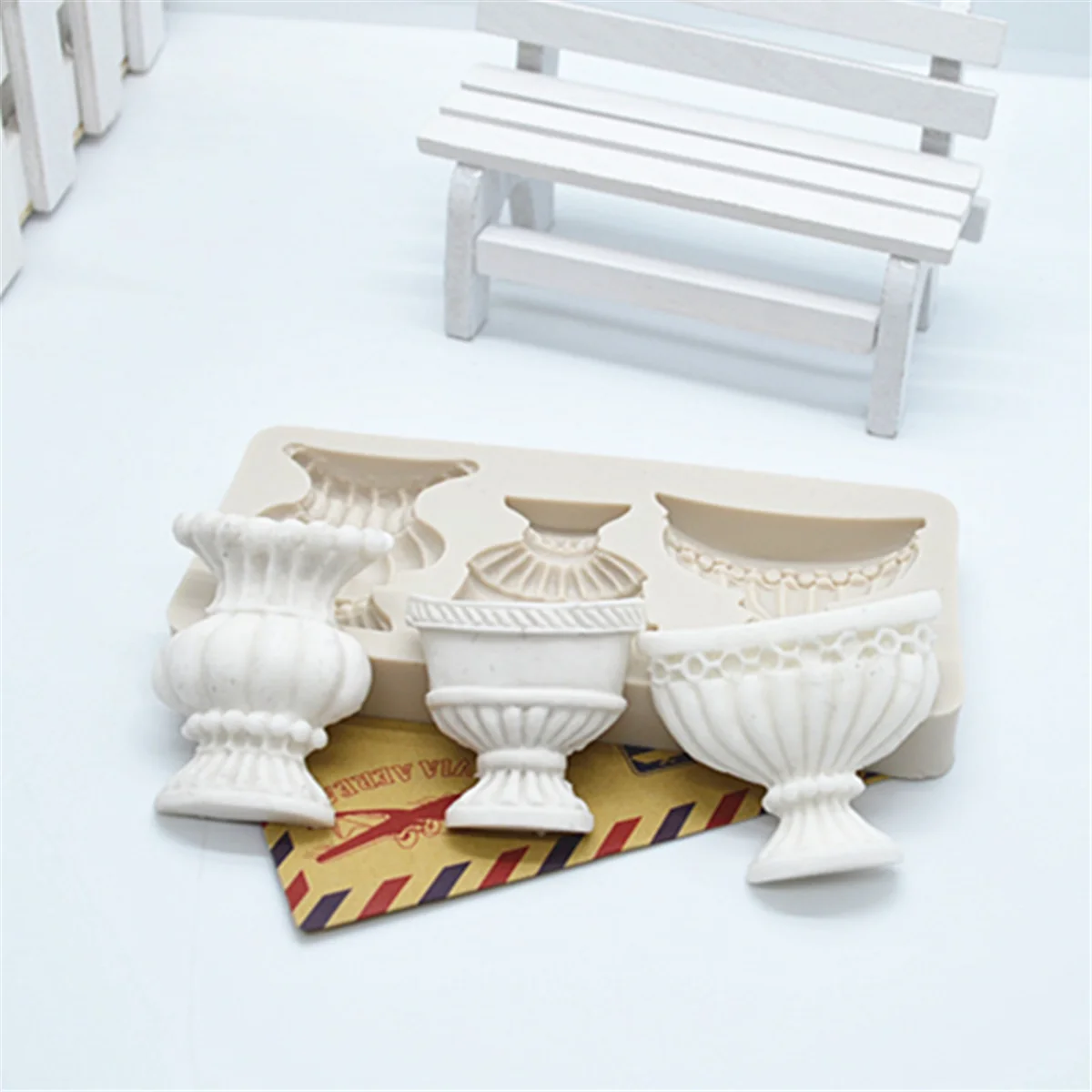 1pc Pots Fondant Cake Decorative Accessories Flower Silicone Resin Molds Cake Tools Pastry Kitchen Baking Accessories FM373