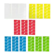 30 шт. бирки для кабелей стикер водонепроницаемые опознавательные ярлыки работа с лазерным принтером