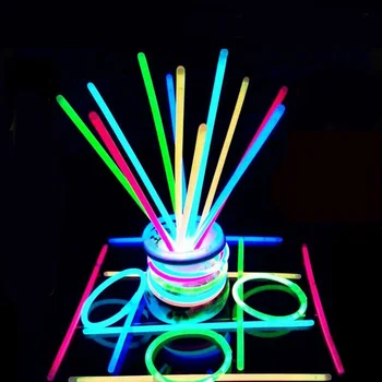 

50/100PCS Colorful Fluorescent Stick Concert Night Running Glowing Bracelet XHC88
