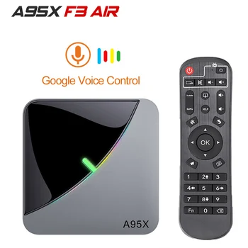 

A95X F3 Air TV Box Android 9.0 8K RGB Light Amlogic S905X3 4GB 64GB Wifi 4K Netflix Youtube Box Android tv Media player X3 BOX