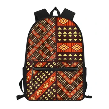 

Vintage Africa Pattern School Bag Grassland Print Backpack Kids Large Capacity Rucksack Kids Mochila Azul