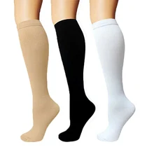 1 пара противоутомляющие унисекс Компрессионные носки для путешествий с защитой от усталости Гольфы с поддержкой растягивающегося давления, длинные носки с циркуляцией