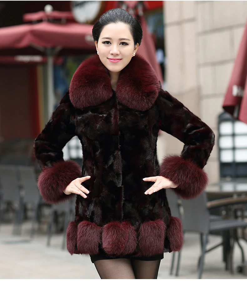 Меховые женские шубы из искусственного меха S-6XL женские зимние толстые пальто из искусственного меха плюс размер винтажные куртки из искусственного меха черного лисы J377