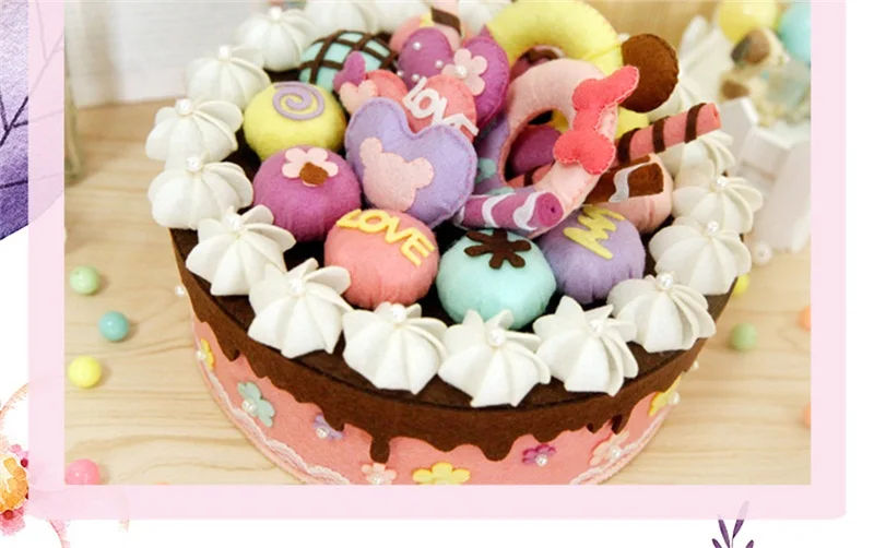 DIY simulation cake Learning Education toys kids craft toys DIY storage box home decoration Christmas birthday gifts