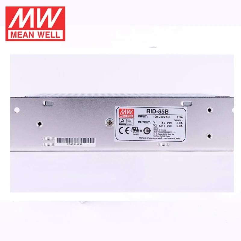 MEAN WELL RID-85B 88W Двойной Изолированный выход импульсный источник питания 110 V/220VAC до 5V