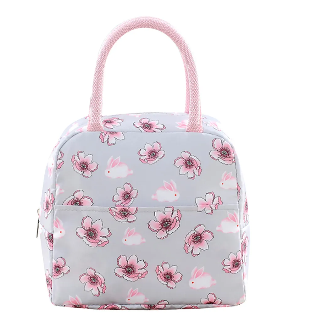 Maison Fabre 1PCs New Fresh Oxford Lunch Bags Insulation Cold Thickened Waterproof  Waterproof  Leisure Bags Cute Tote Bag 904