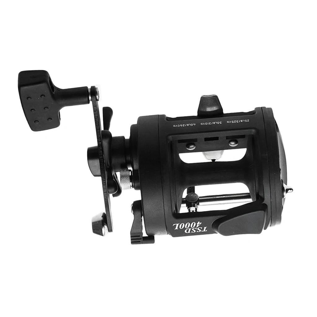 Fishing Reels Saltwater 3+1 BB Sea Baitcasting Reel Trolling Boat Reel Drum Fishing Reel Black 