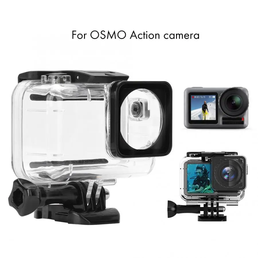PC Motion camera 61 м защита Водонепроницаемый Корпус рамка чехол для дайвинга корпус для DJI Osmo Action sport camera s