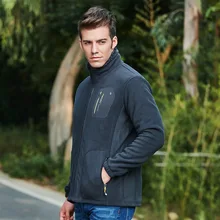 Осенне-зимний мужской женский флисовый плотный спортивный кардиган из флиса с капюшоном и стоячим воротником, повседневное пальто для пар