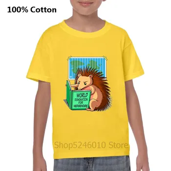 

Cute Kid's T-shirt 2019 Summer Casual Cartoon Hedgehogs Animal Print Tee Shirt Fashion Clothing Plus Size Boys Teen Fashion Tops