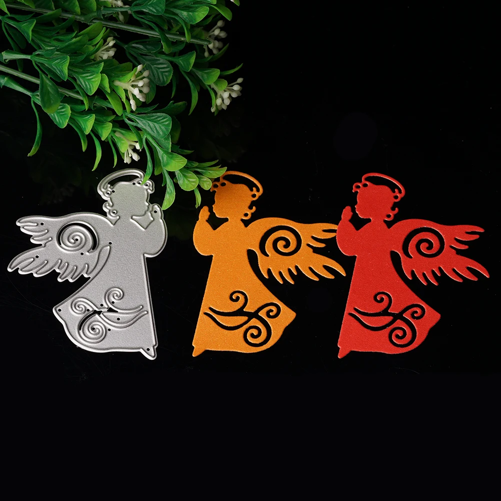 1 шт., ангел, нож, ангел, кукла, металлическая режущая форма, форма для рукоделия, клипса, искусство, декоративное тиснение, ручная вырубка, шаблон
