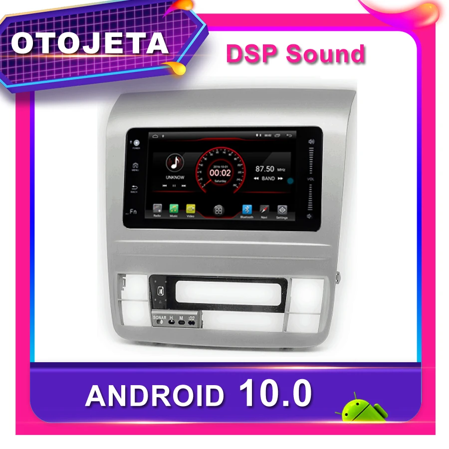 Рамка android 10 0 dvd плеер автомобильный радиоприемник для Toyota Alphard 2007 2008 года