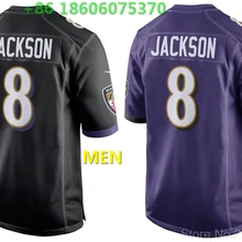 A+++ Качественная мужская футболка для взрослых Lamar Jackson 8 Baltimore