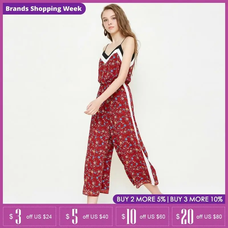 vero moda red jumpsuit