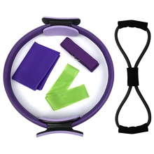 Профессиональный круг для йоги для пилатеса и йоги хлопок ремень Моток эластичной ленты тренажерный зал тренировки Пилатес аксессуары упражнения тянущийся ремень