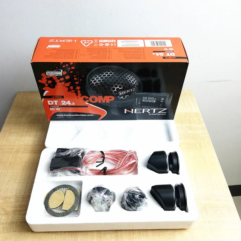 I KEY BUY 1Set 34mm 80W Silk Done Tweeter Speaker High Sensitivity Smooth Small Treble Head with Free Accessories.